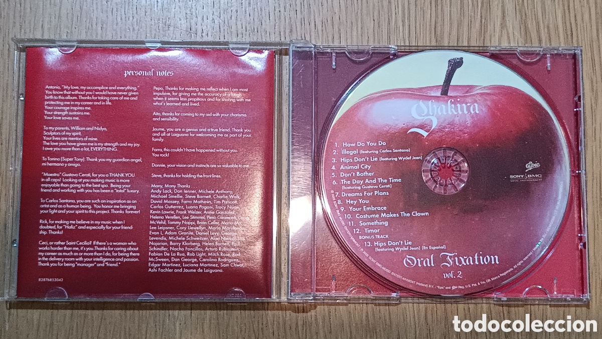 CDs de m&uacute;sica: Shakira CD Oral Fixation - Foto 3