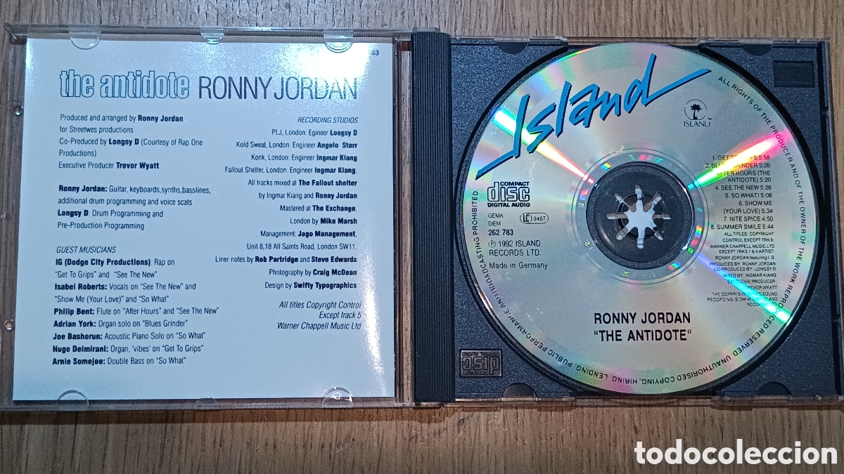 CDs de m&uacute;sica: Ronny Jordan CD The Antidote - Foto 3