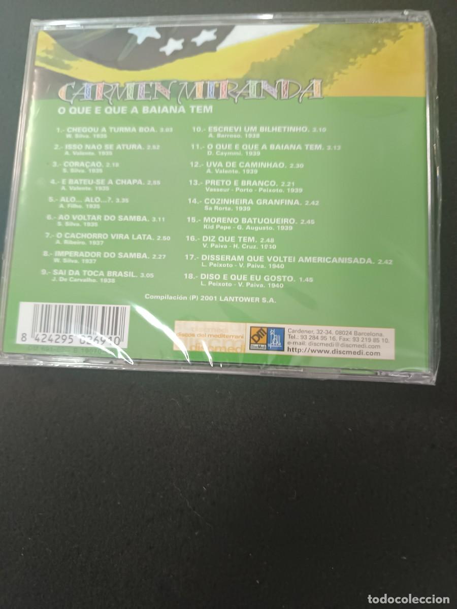 CDs de m&uacute;sica: CD. CARMEN MIRANDA. O QUE E QUE A BAIANA TEM - Foto 2