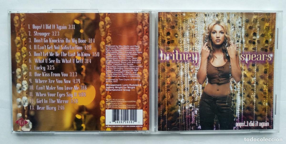 CDs de m&uacute;sica: BRITNEY SPEARS. OOPS! ...I DID IT AGAIN. CD. - Foto 1