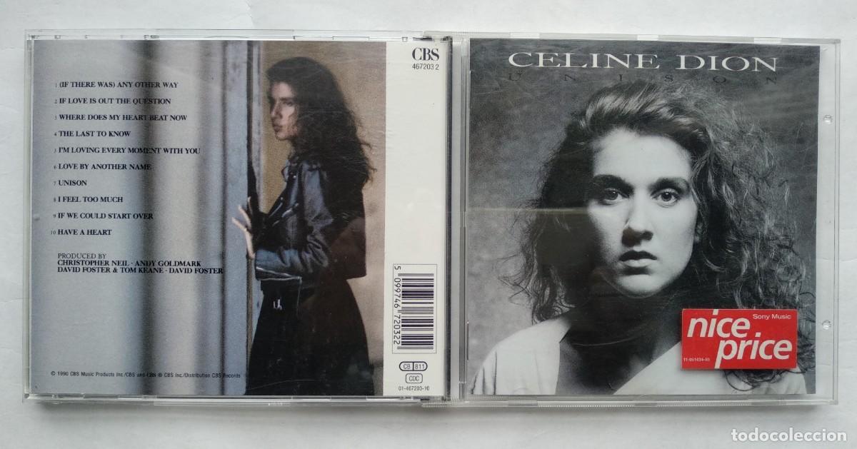 CDs de m&uacute;sica: CELINE DION. UNISON. CD. - Foto 1