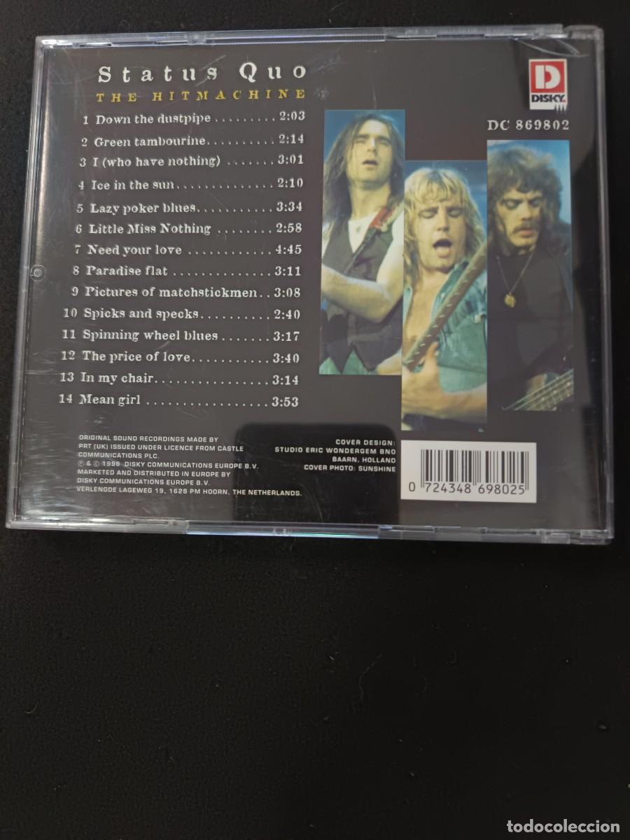 CDs de m&uacute;sica: CD. STATUS QUO. THE HITMACHINE - Foto 2