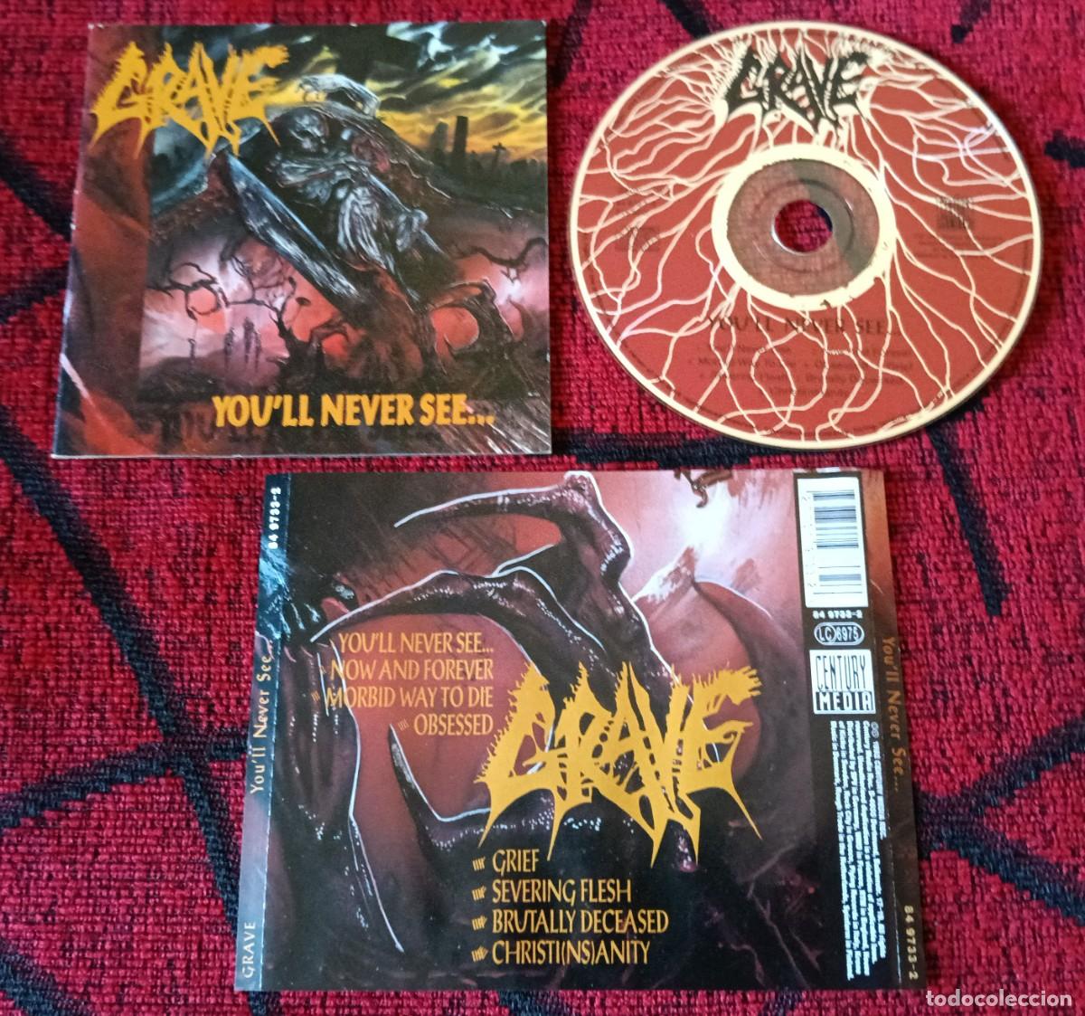 CDs de m&uacute;sica: GRAVE ** Youll Never See... ** CD 1992 - Foto 1