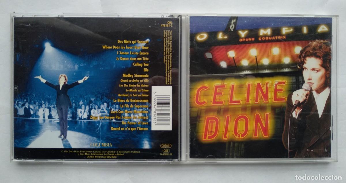 CDs de m&uacute;sica: CELINE DION. &Agrave; L&acute;0LYMPIA. CD. - Foto 1
