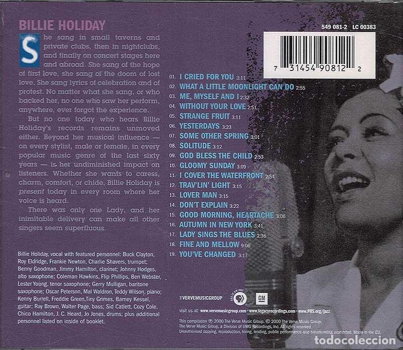 CDs de m&uacute;sica: Billie Holiday - Ken Burns Jazz. CD - Foto 2