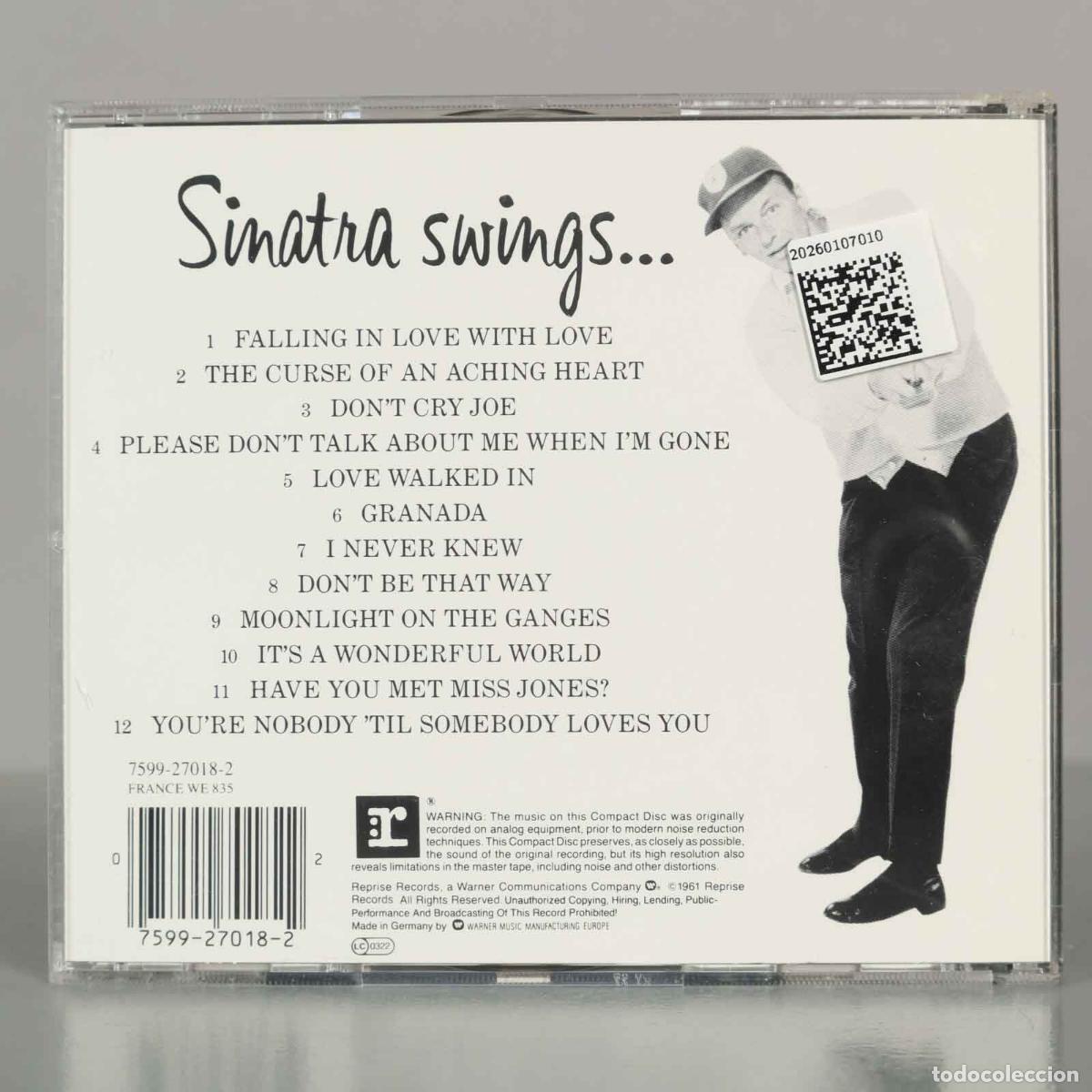CDs de m&uacute;sica: CD. Frank Sinatra &ndash; Swing Along With Me - Foto 2