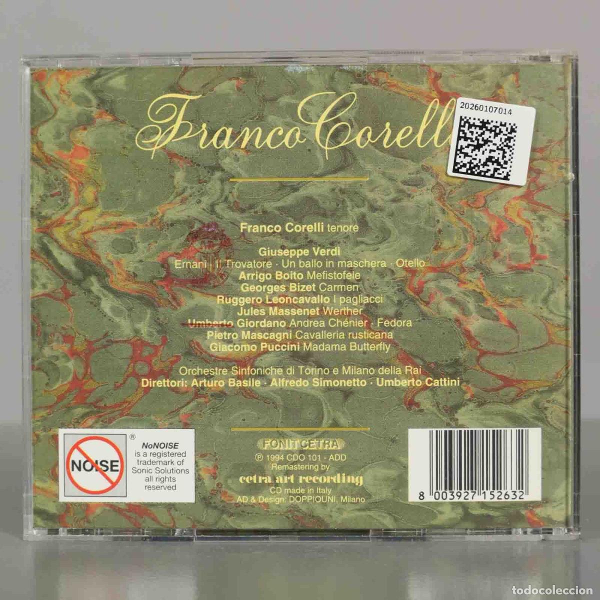 CDs de m&uacute;sica: CD. Franco Corelli &ndash; Franco Corelli - Foto 2