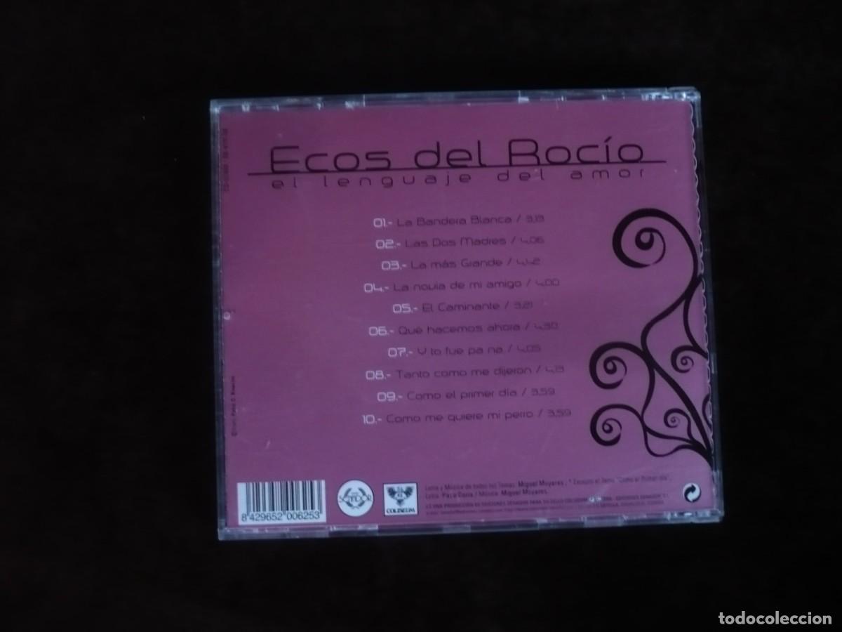 CDs de m&uacute;sica: ecos del rocio - el lenguaje del amor - cd como nuevo - Foto 2