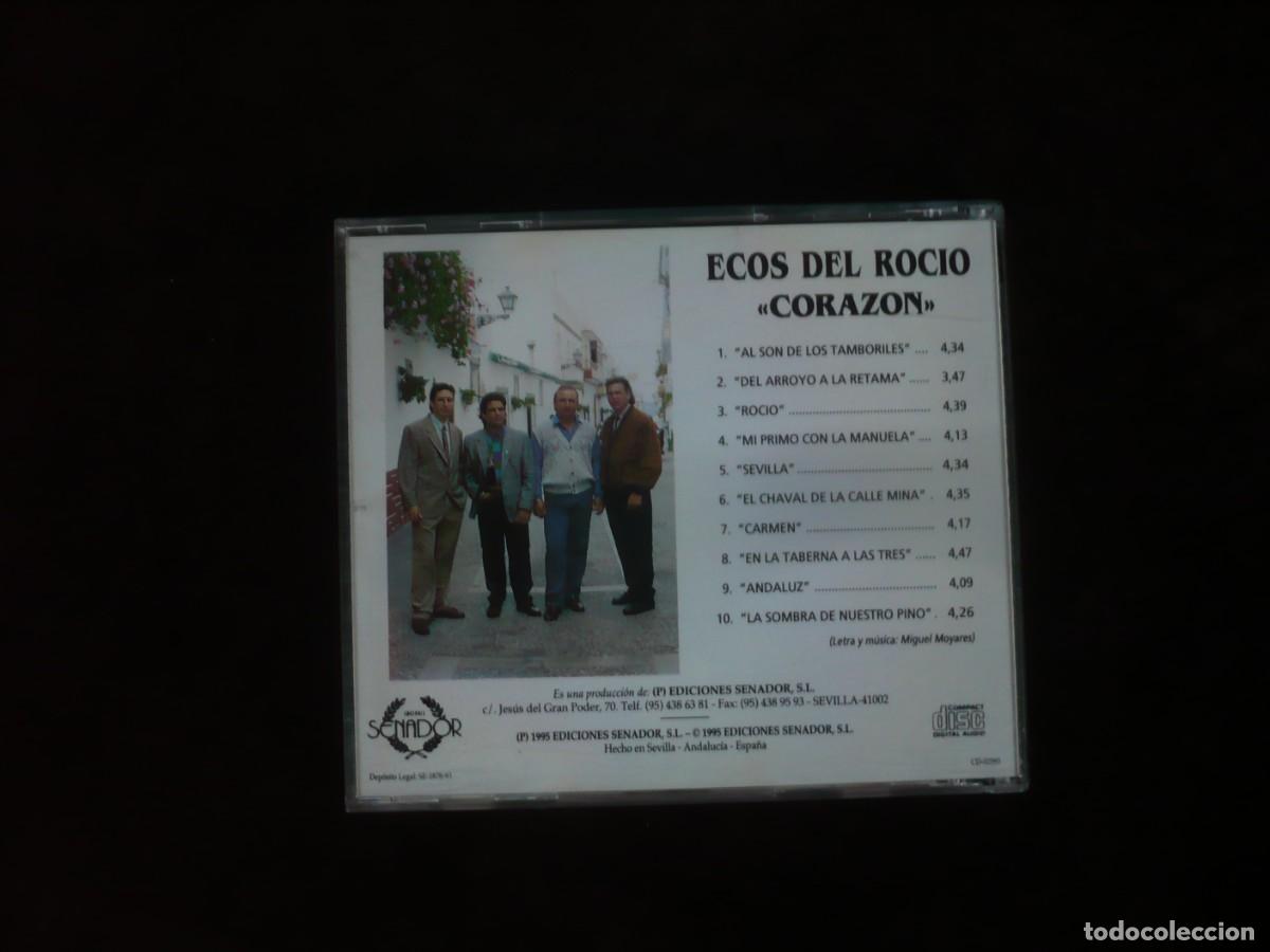 CDs de m&uacute;sica: ecos del rocio - corazon - cd como nuevo - Foto 2