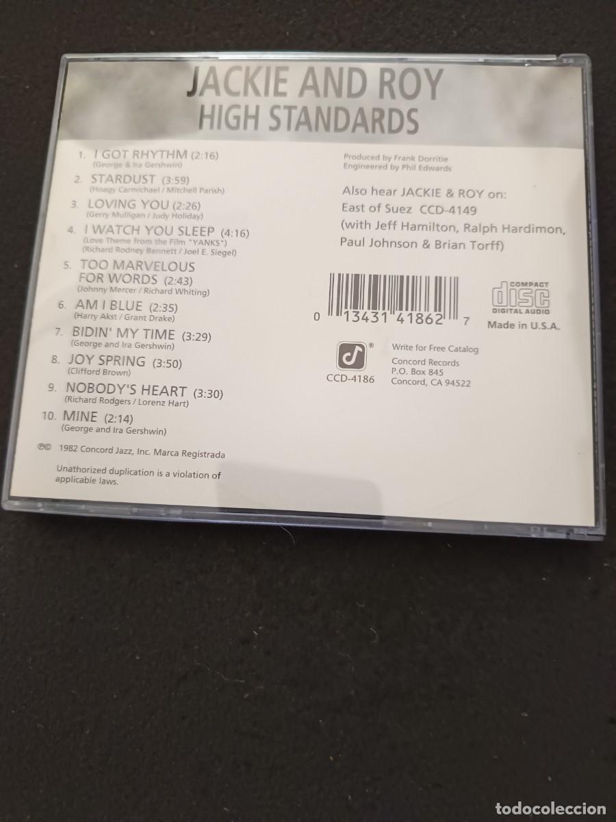 CDs de m&uacute;sica: CD. JACKIE AND ROY. HIGH STANDARDS - Foto 2