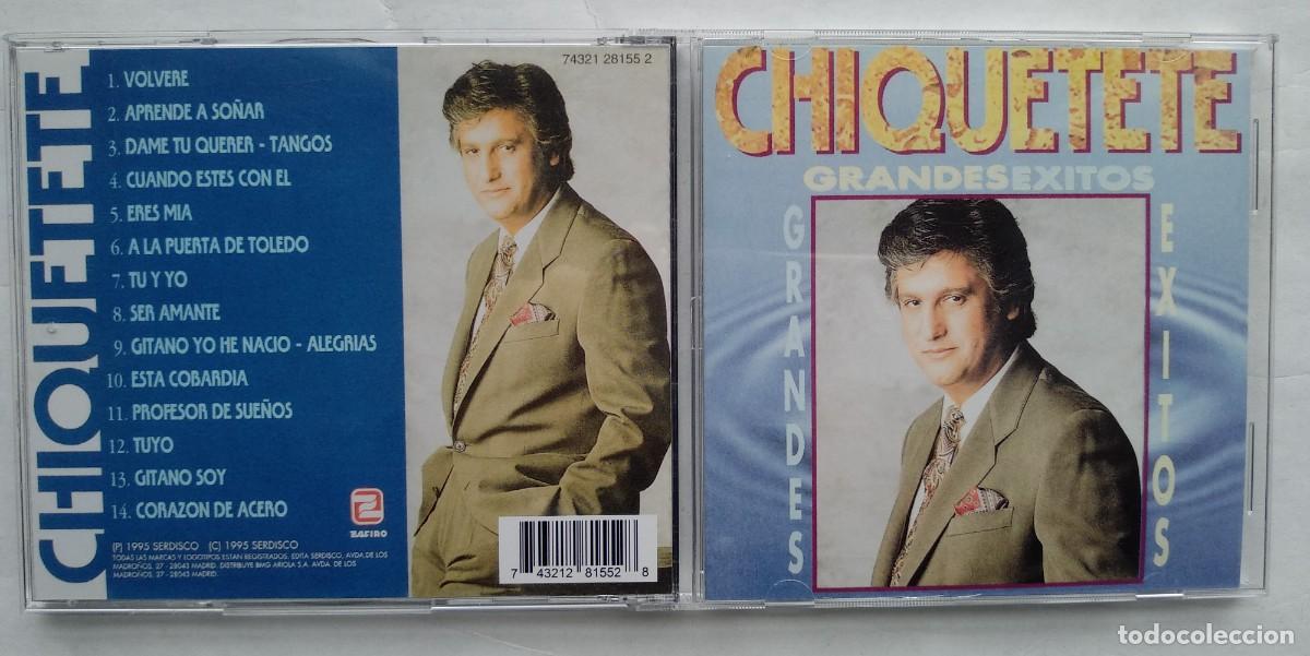 CDs de m&uacute;sica: CHIQUETETE. GRANDES &Eacute;XITOS. CD. - Foto 1