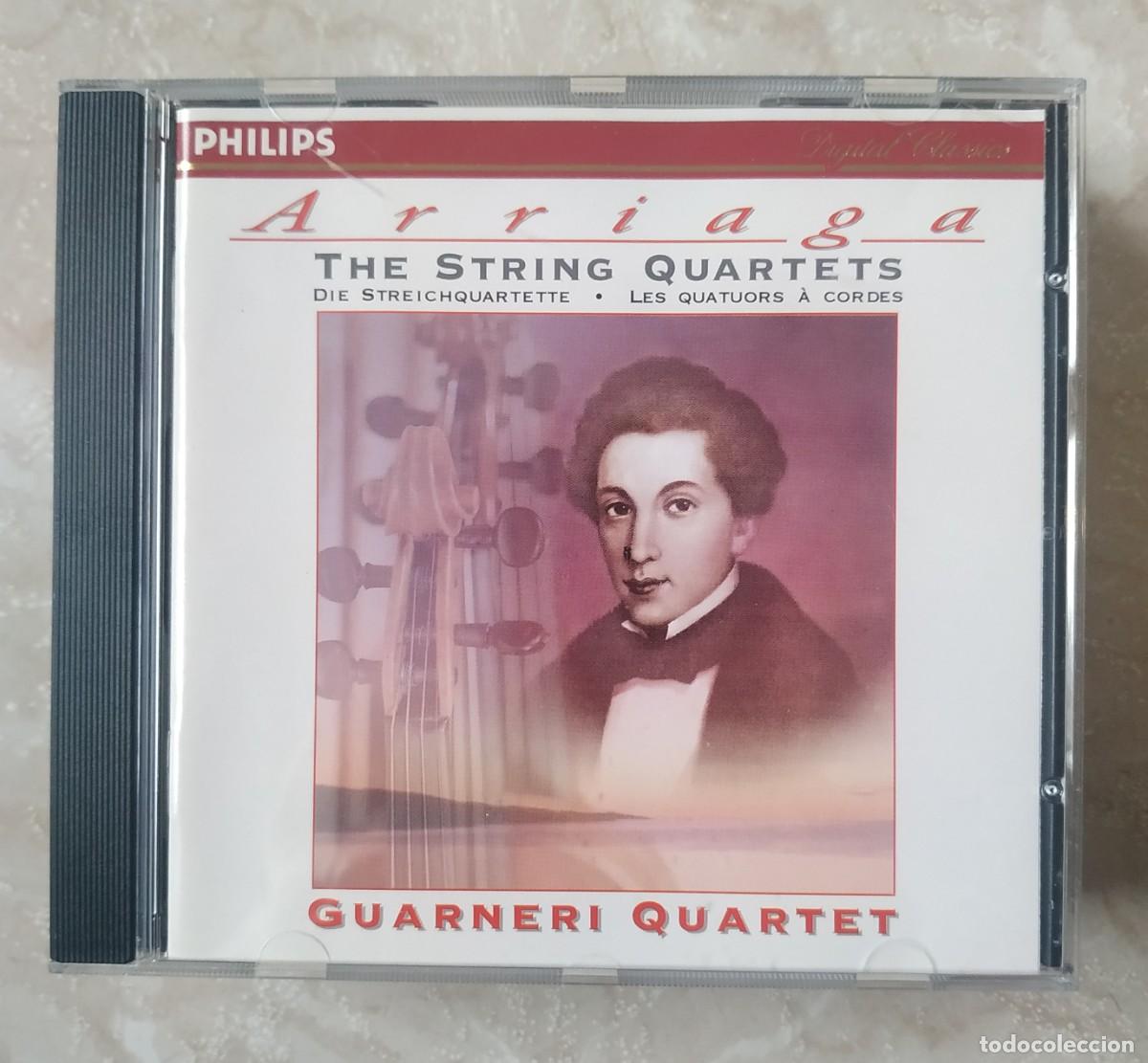 CDs de m&uacute;sica: CD ARRIAGA - THE STRING QUARTETS - GUARNERI QUARTET - Foto 1