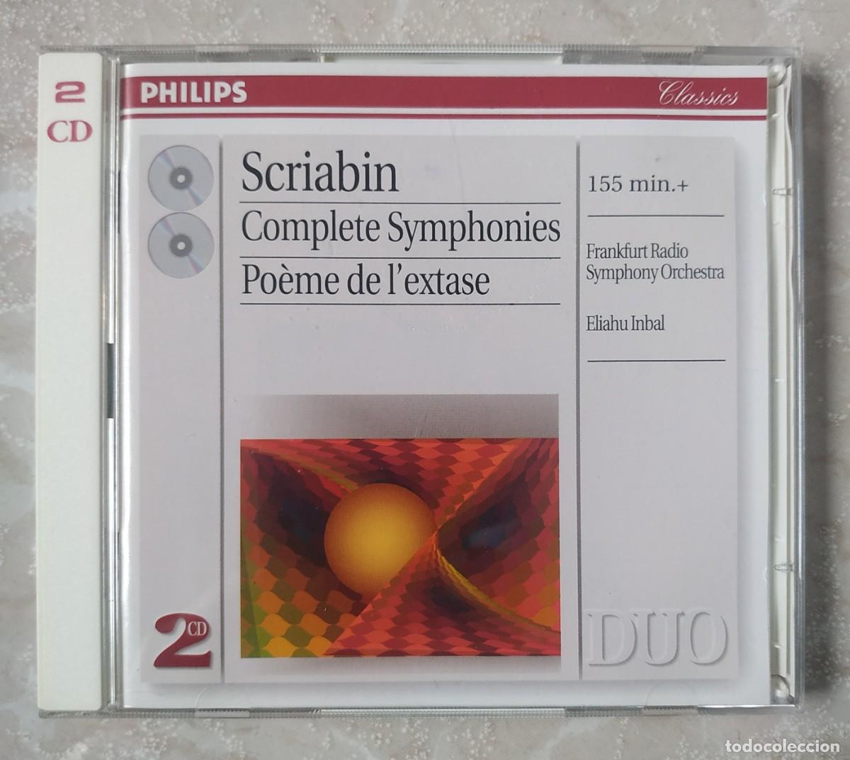 CDs de m&uacute;sica: CD SCRIABIN COMPLETE SYMPHONIES POEME DE L&acute;EXTASE - Foto 1