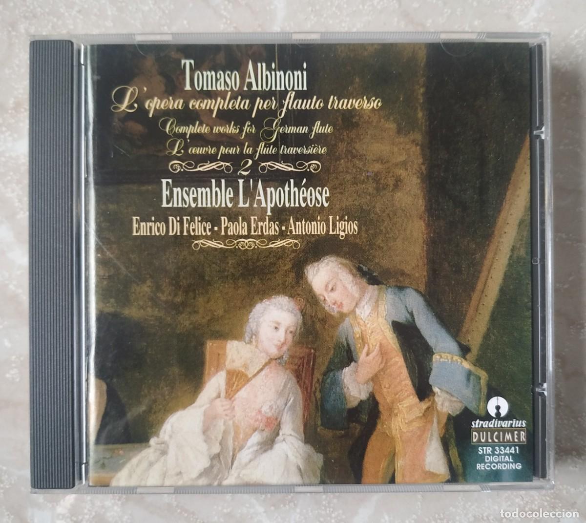 CDs de m&uacute;sica: CD TOMASO ALBINONI L&acute;OPERA COMPLETA PER FLAUTO TRAVERSO - Foto 1