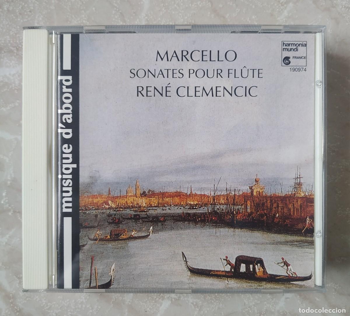 CDs de m&uacute;sica: CD MARCELLO SONATES POUR FLUTE RENE CLEMENCIC - Foto 1