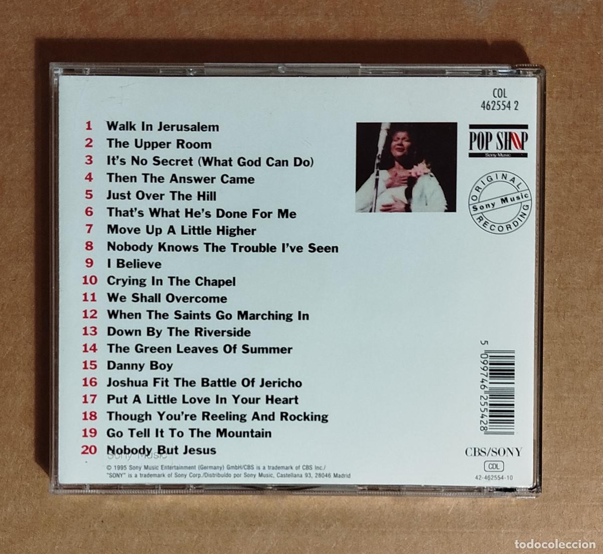 CDs de m&uacute;sica: MAHALIA JACKSON - GREATEST HITS - 1995 - Foto 3