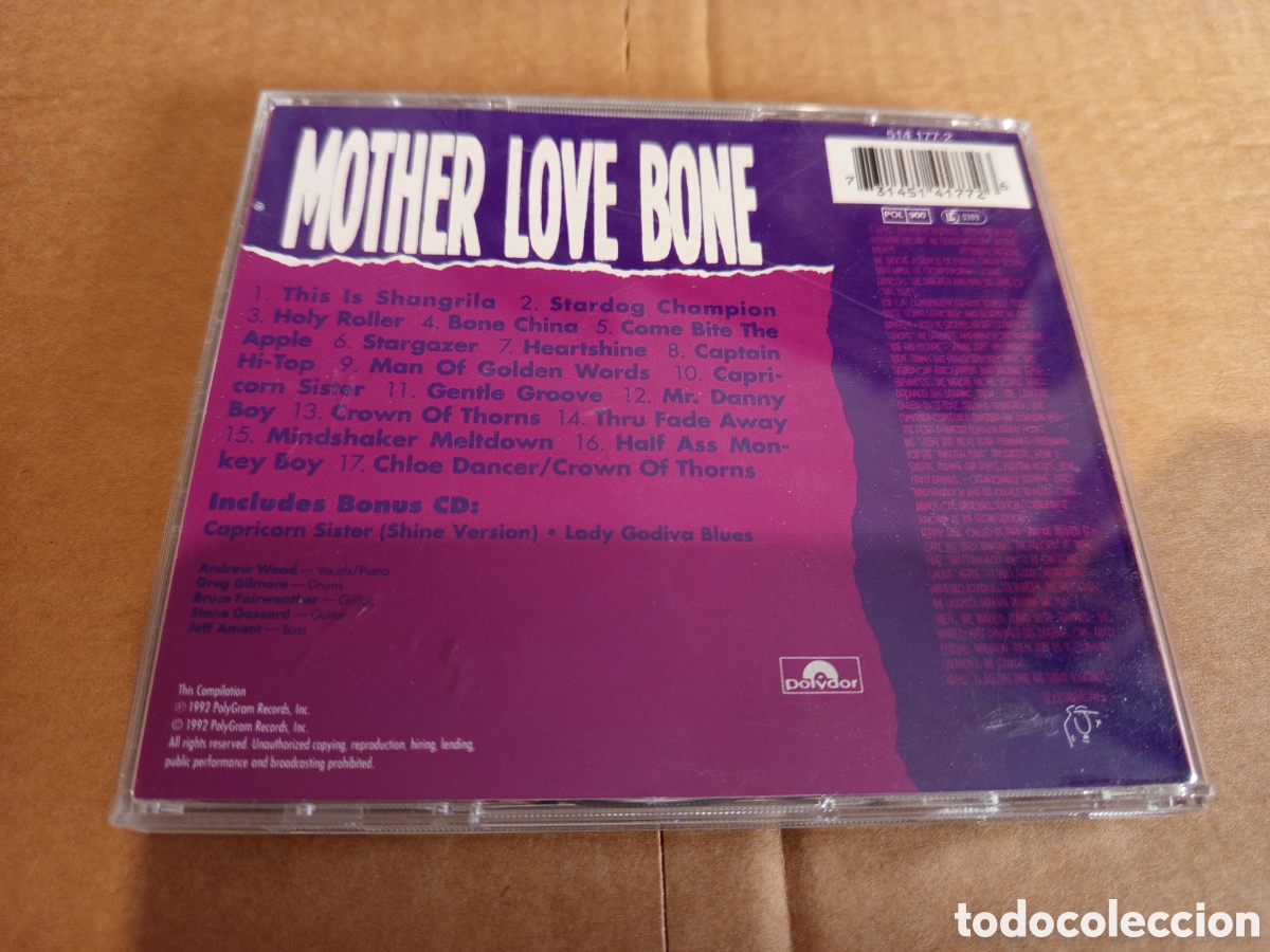 CDs de m&uacute;sica: MOTHER LOVE BONE (2 CD) - Foto 4