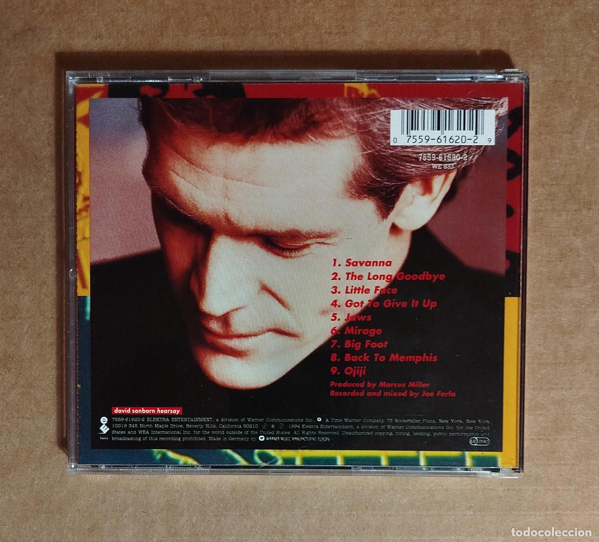 CDs de m&uacute;sica: DAVID SANBORN - HEARSAY - 1994 - Foto 3