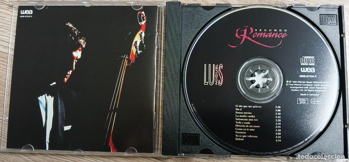 CDs de m&uacute;sica: CD LUIS MIGUEL (SEGUNDO ROMANCE) - Foto 3