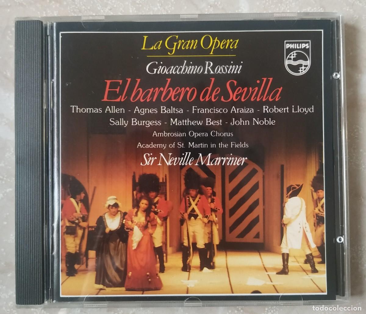 CDs de m&uacute;sica: CD LA GRAN OPERA ROSSINI EL BARBERO DE SEVILLA - Foto 1