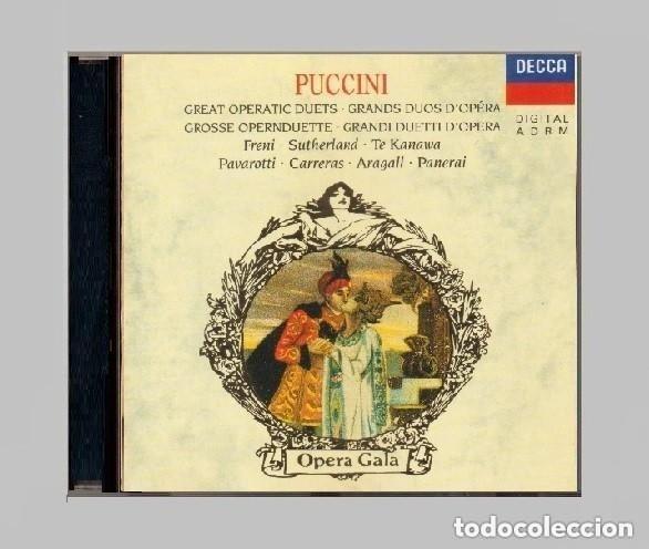 CDs de Musique: �T416 - PUCCINI. GREAT OPERATIC DUETS. DUOS. OPERA GALA. CD.