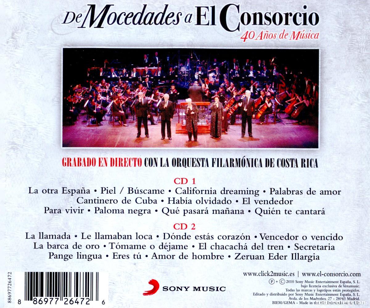 CDs de m&uacute;sica: EL CONSORCIO - De Mocedades a El Consorcio (2010) 2 CD - Foto 2