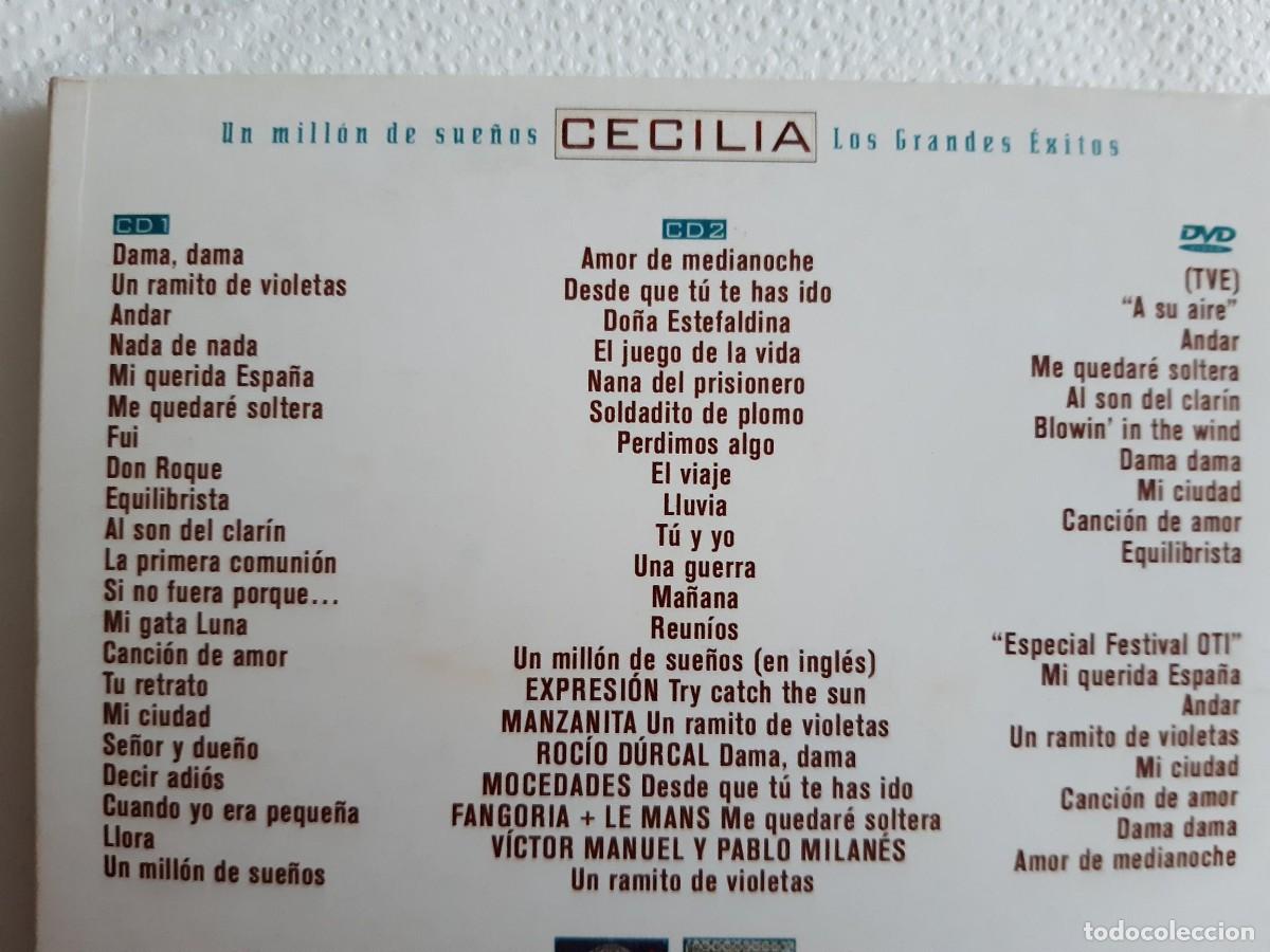 CDs de m&uacute;sica: 2CD + DVD Cecilia - Un mill&oacute;n de sue&ntilde;os CD - Foto 2