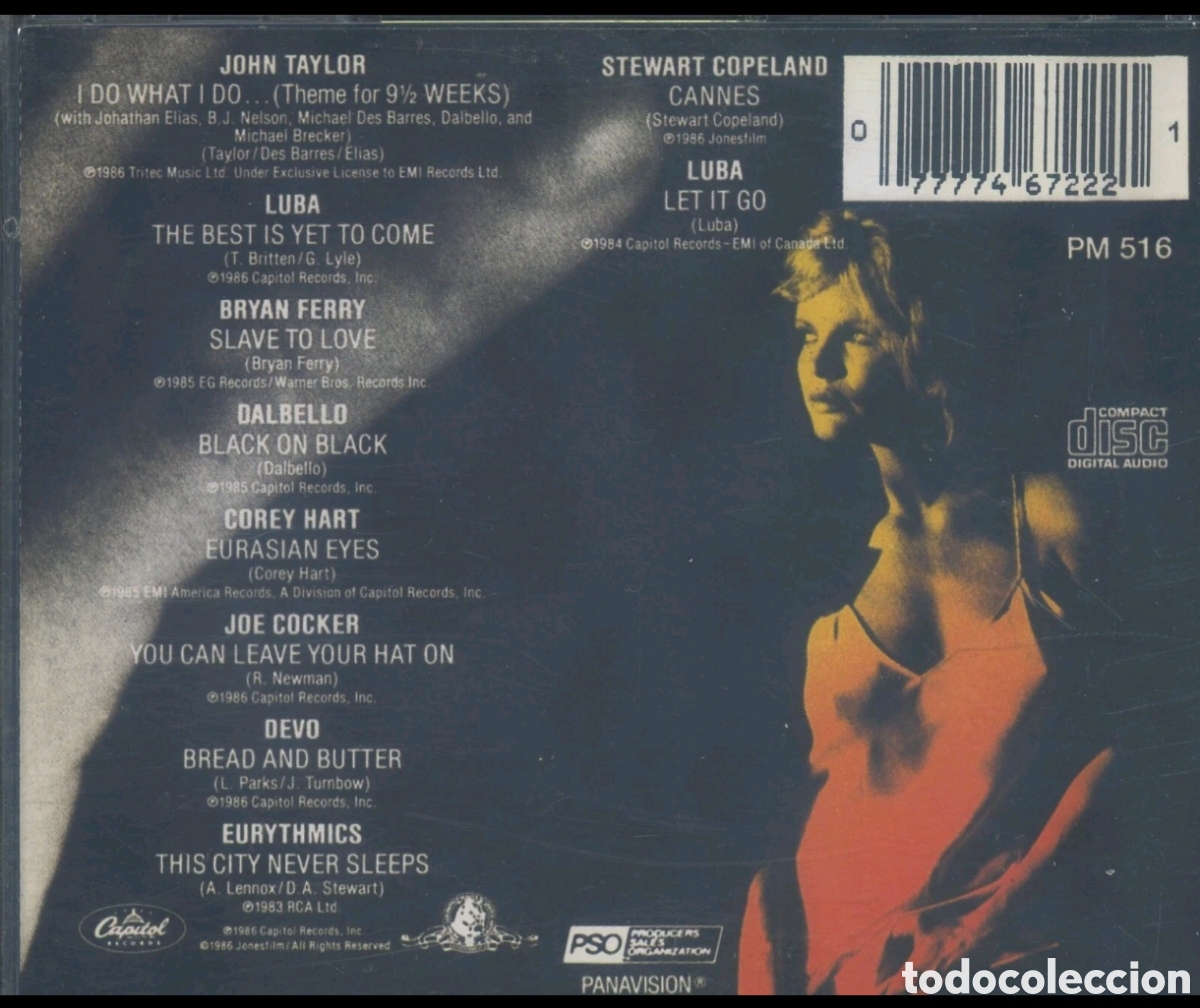 CDs de m&uacute;sica: Nueve semanas y media - Foto 2