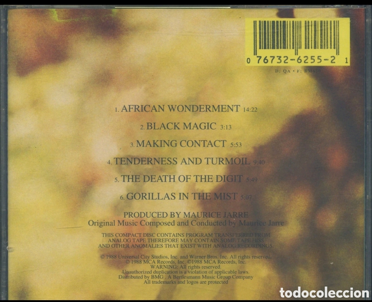 CDs de m&uacute;sica: Gorilas en la niebla - Foto 2
