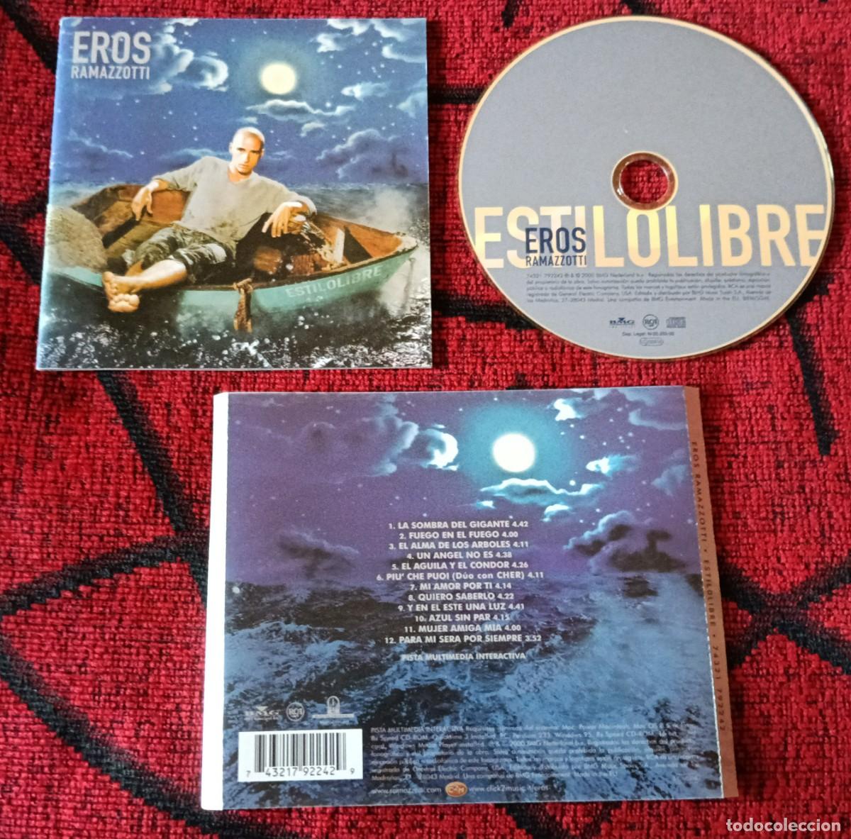 CDs de m&uacute;sica: EROS RAMAZZOTTI ** Estilolibre ** CD 2000 - Foto 1