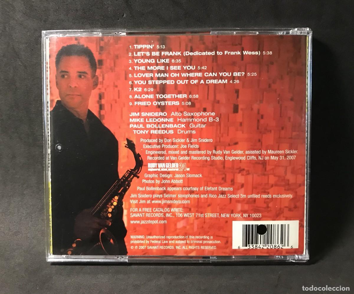 CDs de m&uacute;sica: Jim Snidero &lrm;&ndash; Tippin - CD - Savant - Foto 2