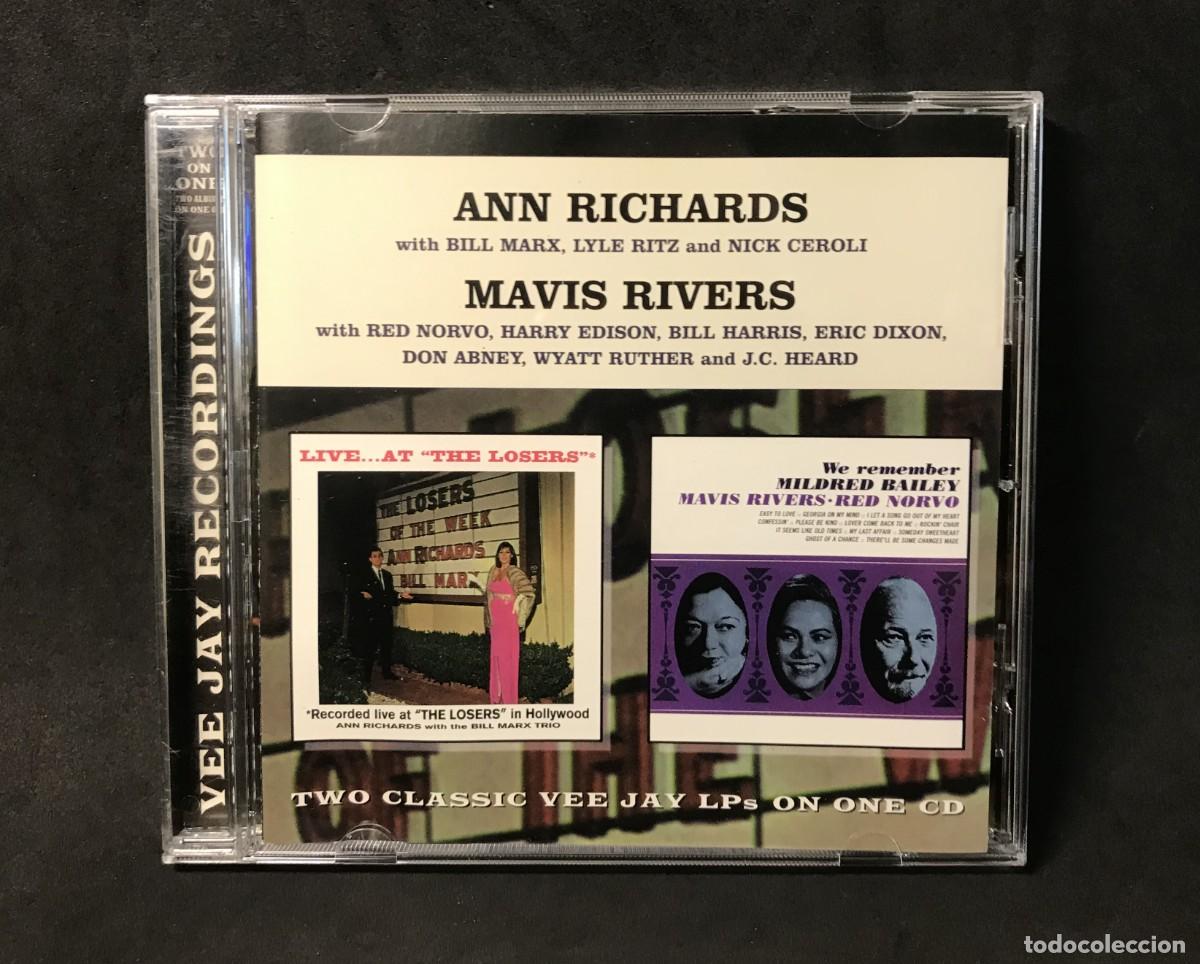 CD di Musica: Ann Richards / Mavis Rivers &ndash; Live At The Losers / We Remember Mildred Bailey - CD - Vee Jay Records