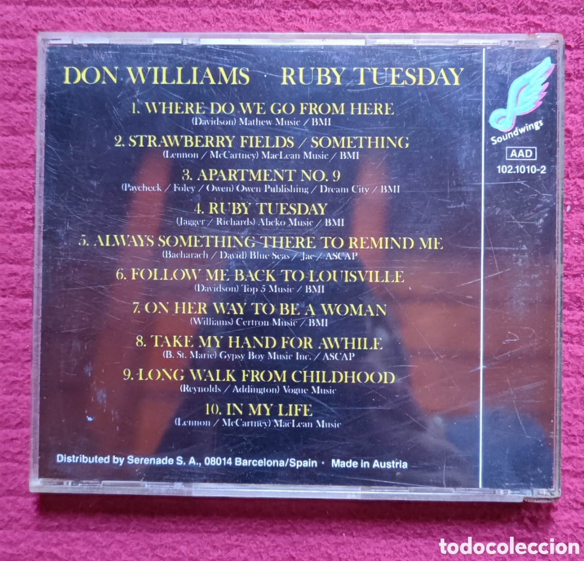 CDs de m&uacute;sica: DON WILLIAMS: Ruby Tuesday. Cd. - Foto 2