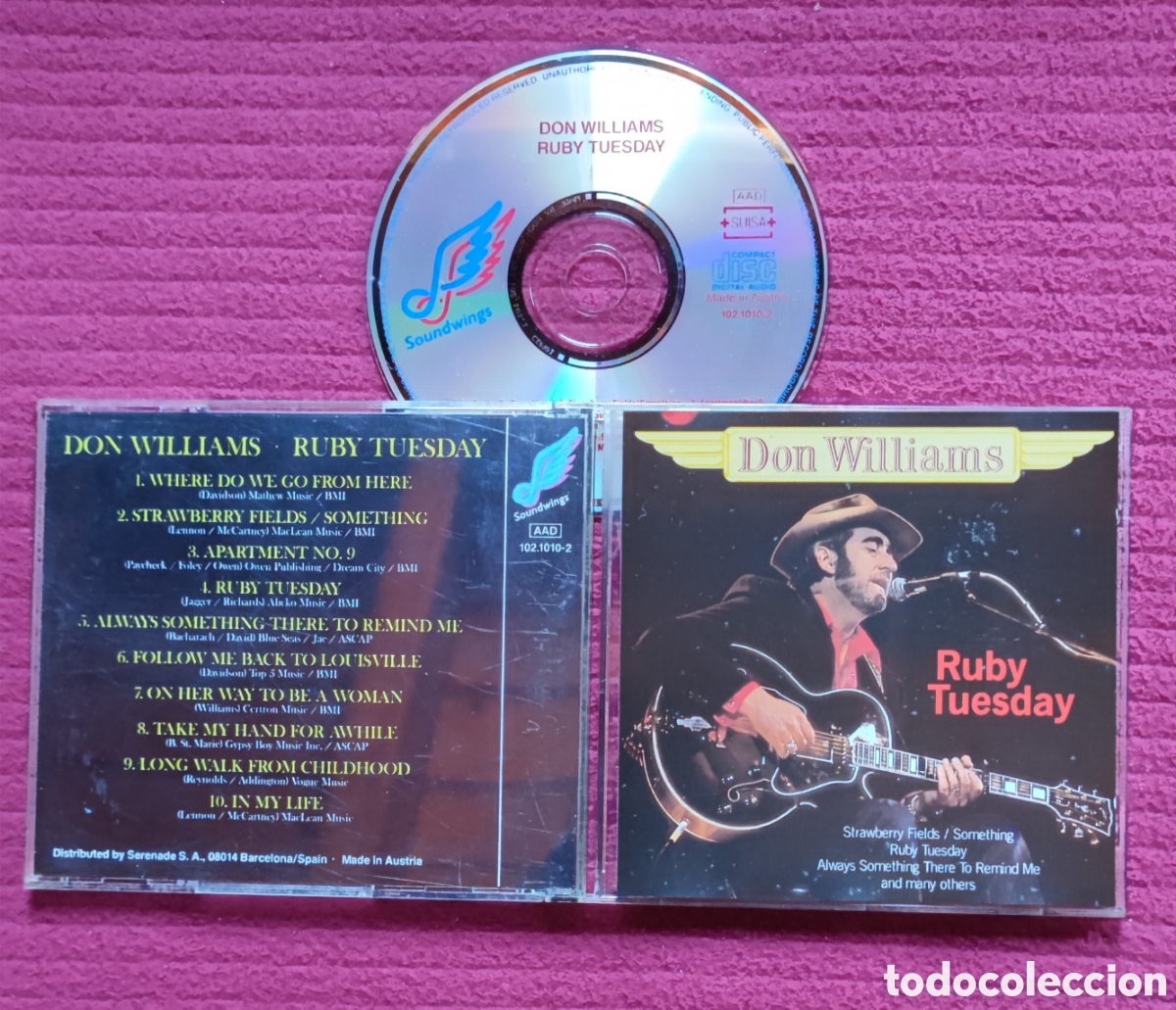 CDs de m&uacute;sica: DON WILLIAMS: Ruby Tuesday. Cd. - Foto 1