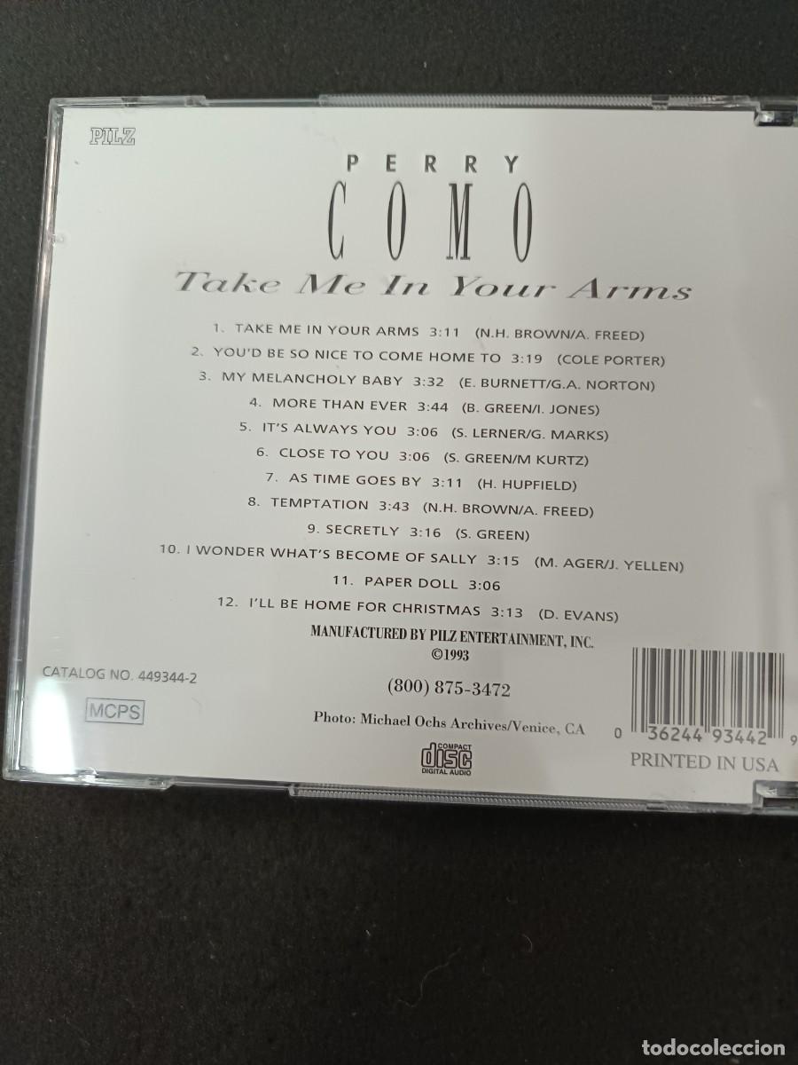 CDs de m&uacute;sica: PERRY COMO. TAKE ME IN YOUR ARMS. - Foto 2
