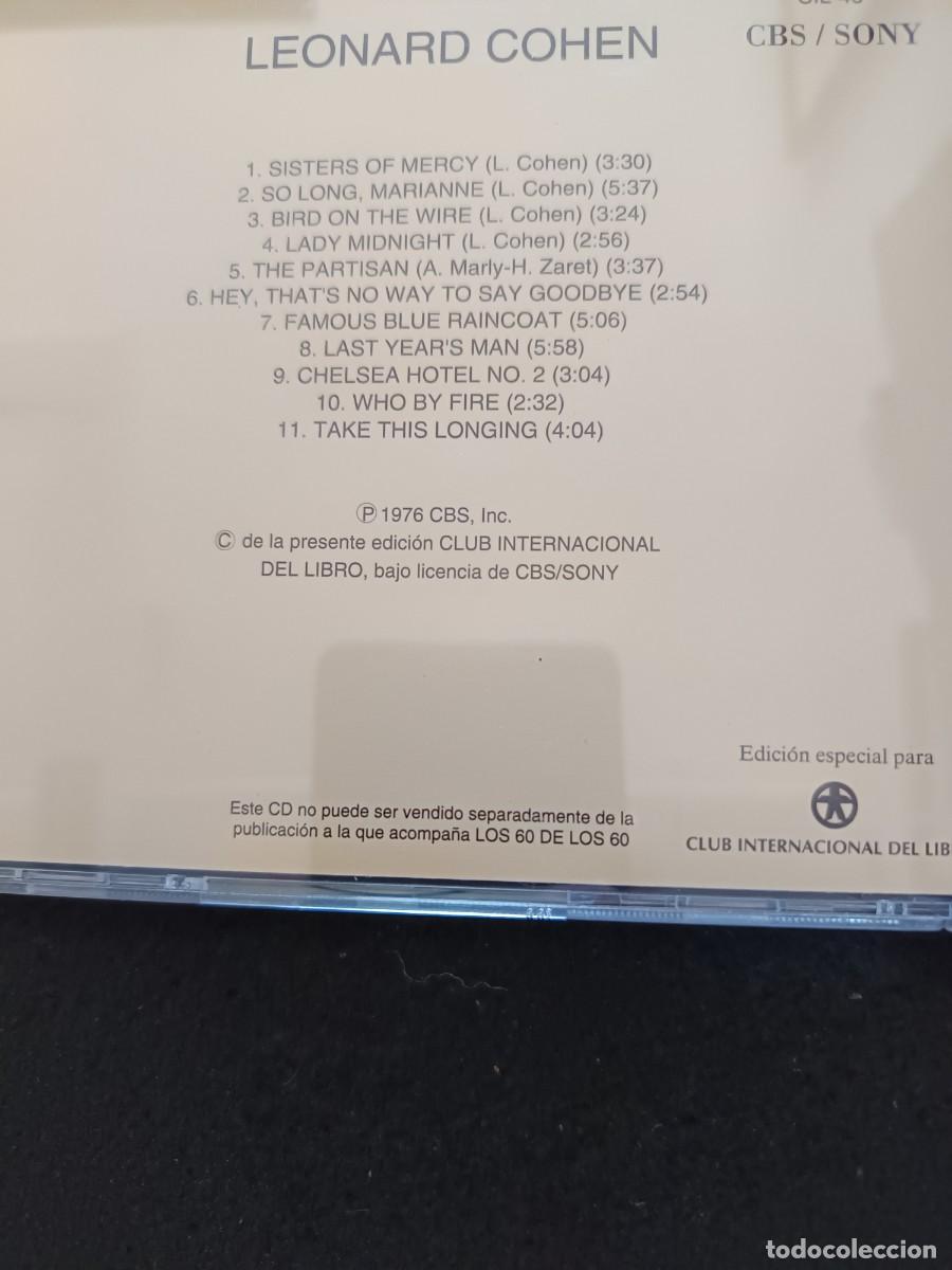 CDs de m&uacute;sica: LEONARD COHEN. LOS 60 DE LOS 60 - Foto 2