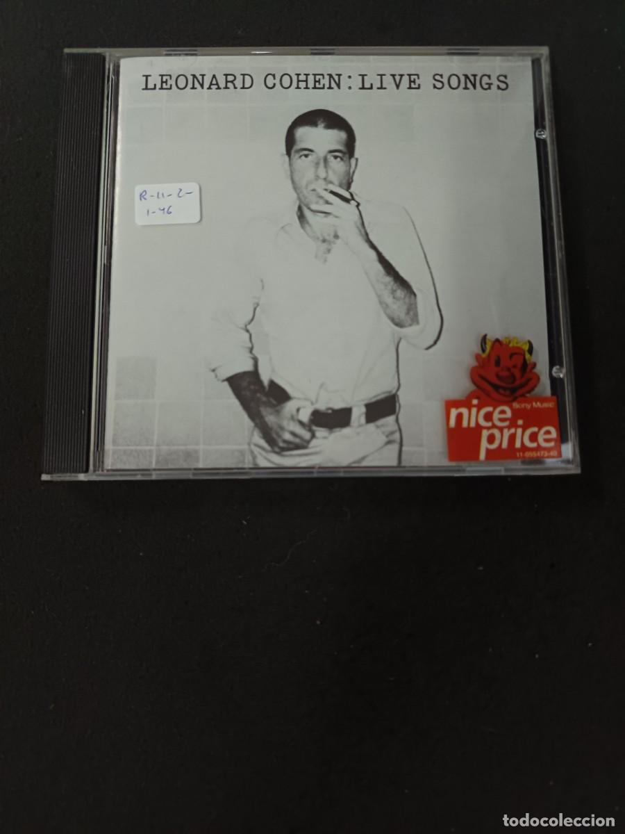 CDs de m&uacute;sica: LEONARD COHEN: LIVE SONGS - Foto 1
