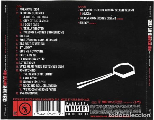 CDs de m&uacute;sica: Green Day &ndash; American Idiot - CD + DVD - Foto 2
