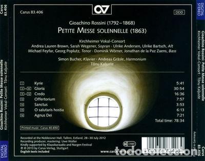 CD de M&uacute;sica: Petite Messe Solennelle- 4009350834064