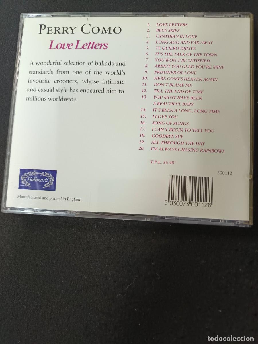 CDs de m&uacute;sica: PERRY COMO. LOVE LETTERS - Foto 2