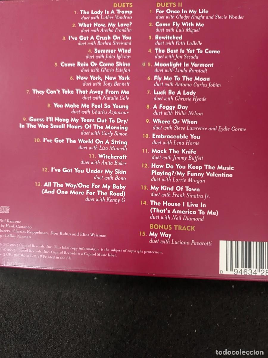 CDs de m&uacute;sica: 2 CDS. SINATRA. DUETS AND DUETS II - Foto 2