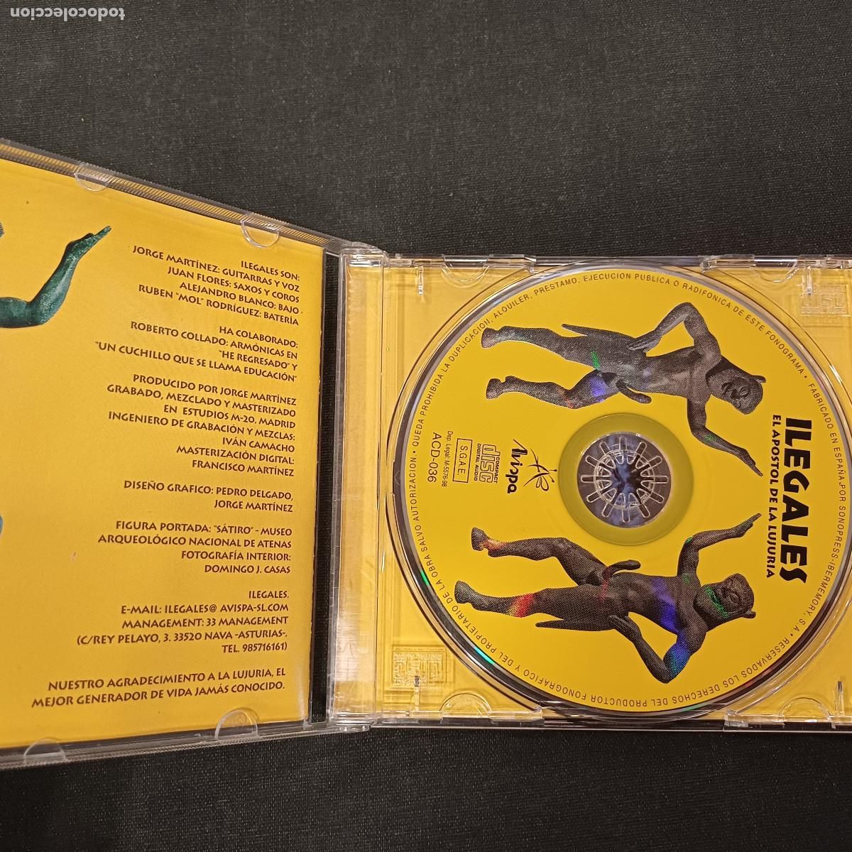 CDs de m&uacute;sica: ILEGALES/EL APOSTOL DE LA LUJURIA/CD. - Foto 2