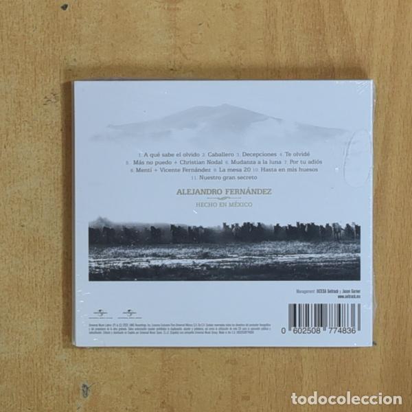 CDs de m&uacute;sica: ALEJANDRO FERNANDEZ - HECHO EN MEXICO - CD - Foto 2