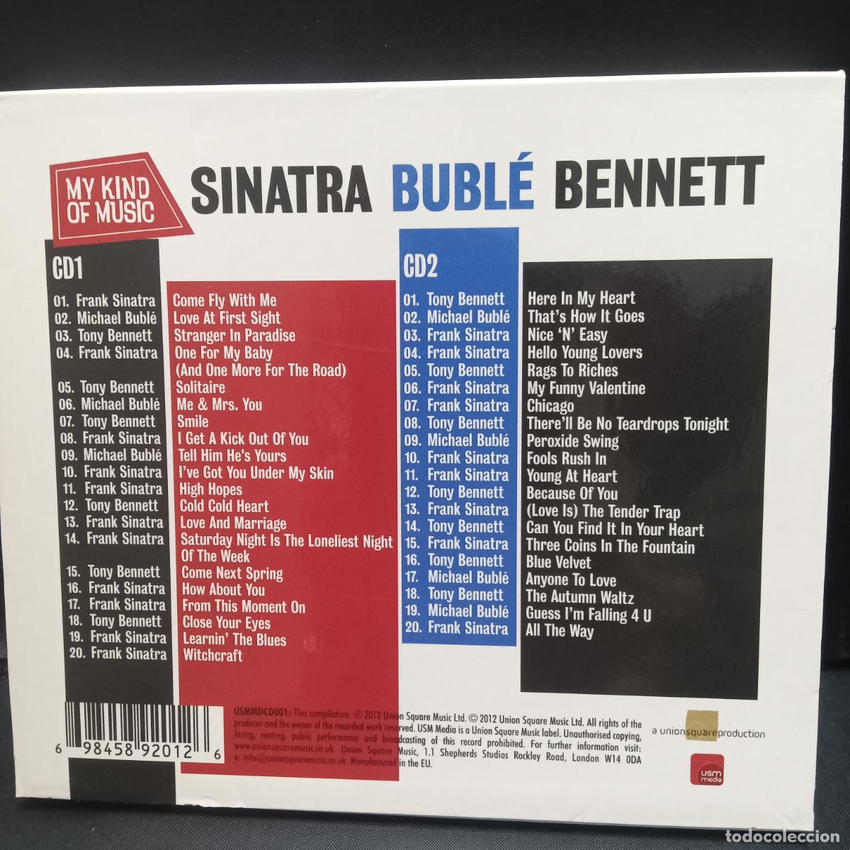 CDs de m&uacute;sica: SINATRA, BUBLE & BENNETT. 2 CD SET - Foto 2