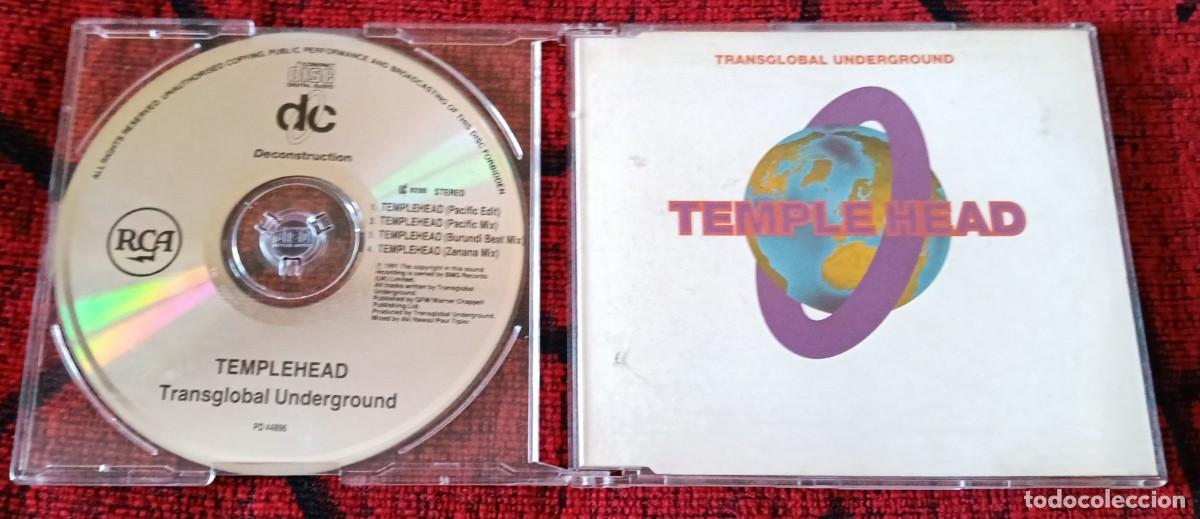 CDs de m&uacute;sica: TRANSGLOBAL UNDERGROUND ** Temple Head ** 1991 UK CD SINGLE - Foto 1