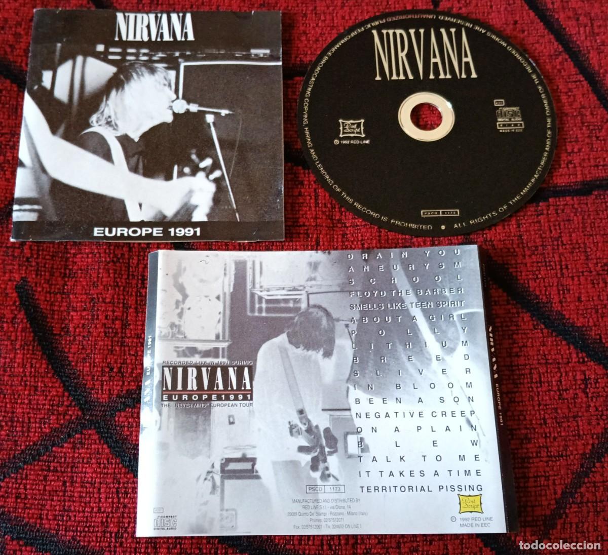 CDs de m&uacute;sica: NIRVANA ** Europe 1991 ** CD ORIGINAL EN DIRECTO - Foto 1