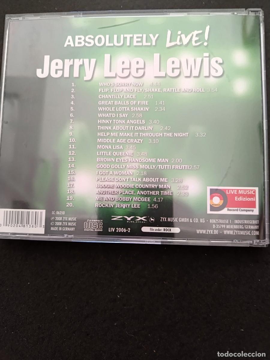 CDs de m&uacute;sica: JERRY LEE LEWIS ABSOLUTELY LIVE - Foto 2