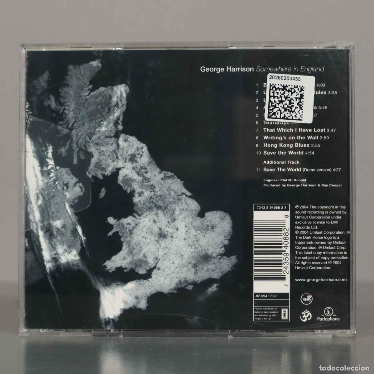 CDs de m&uacute;sica: CD. George Harrison &ndash; Somewhere In England. - Foto 2