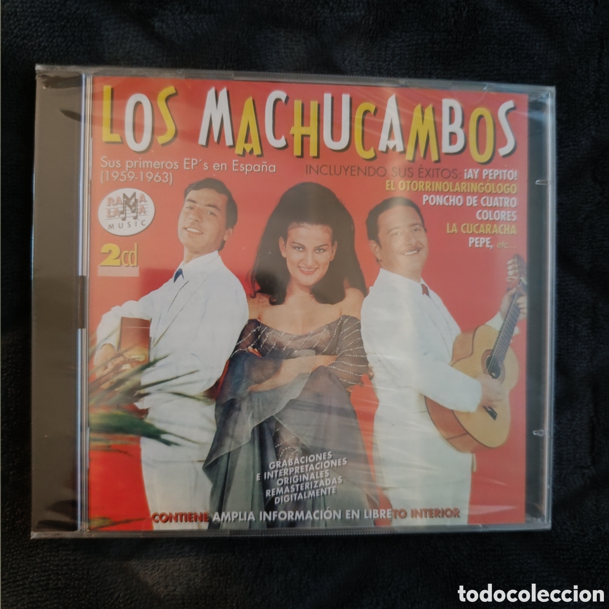 CDs de m&uacute;sica: CD Los Machucambos - primeros Eps en Espa&ntilde;a - Foto 1