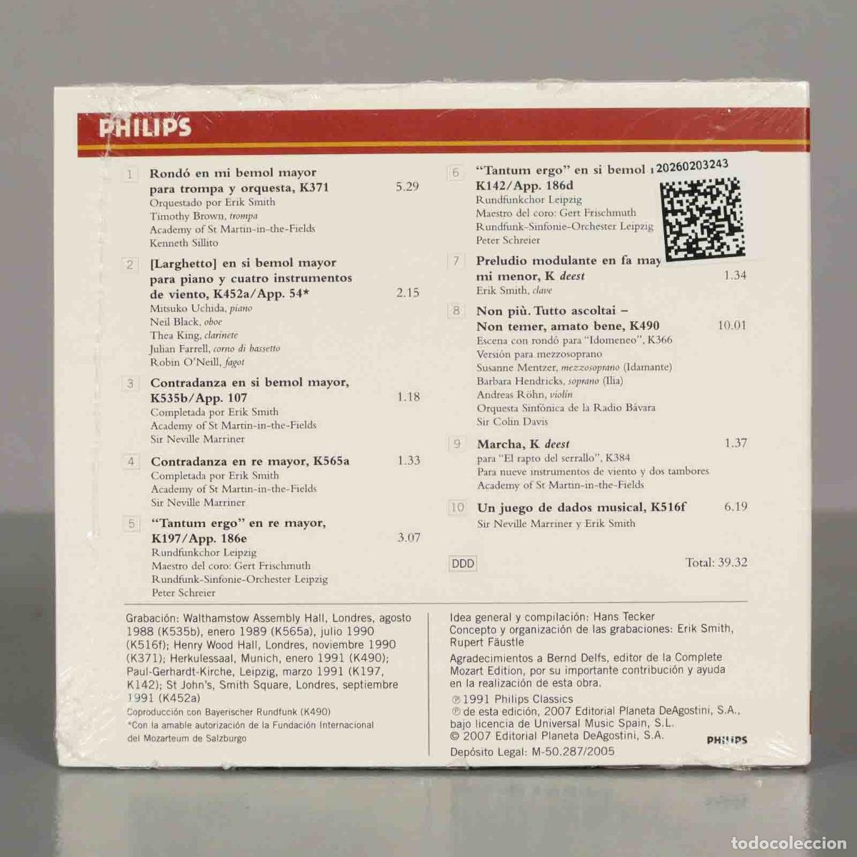 CDs de m&uacute;sica: CD. MOZART - Miscel&aacute;nea. PRECINTADO - Foto 2